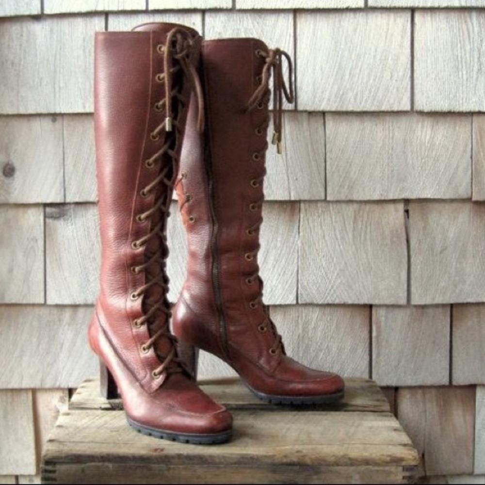 Cole Haan laced up boots
